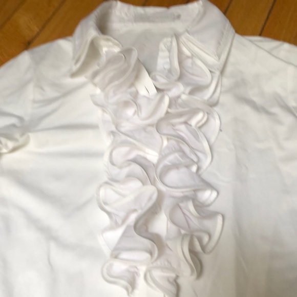 Anne FONTAINE EUC TEE RUFFLED BLOUSE - Picture 5 of 6